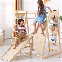 Giant bean 7-in-1 wood jungle gym play set for kid