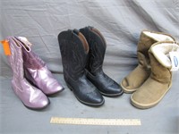 3 Pairs of Girls Stylish Boots