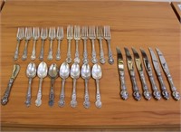 R. Wallace Silver Violet Sterling Silver Flatware-