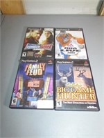 Lot of Four PS2 Games, WWE, NBA Live, Cabelas