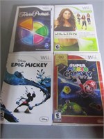 Lot of Four Nintendo WII Games, Epic Mickey, Super
