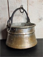 Antique Hammered Copper Kettle Approx. 1gal