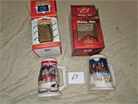 Budweiser Holiday Mugs  2001 and 2005