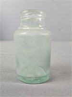 Antique Aqua Condiment Bottle
