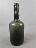 19th Century Antique Crude Green Whiskey Bottle
