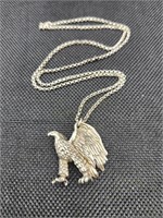 Sterling 20in Eagle Necklace 17.2g Tw