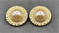 Vintage Marked Chanel  Paris Clip-on Earrings