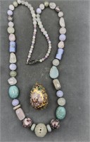 2 X Bid Cloisonne Jewelry Beautiful Glass Bead