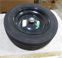 2 Implement tires on rim w/hub, 200/60-14.5