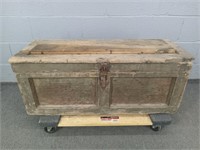 Antique Solid Wood Tool Trunk