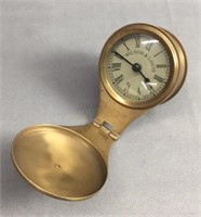 Milson And Louis Clock In Small Brass Case