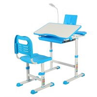 Domaker Adjustable Student Desk and Chair Set, 3-1