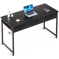 ODK 55 Inch Computer Desk with 3 Cloth Drawers for