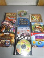 Lot of 9 PC Games, Rollar Coaster Tycoon, Ages of