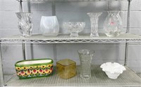 9 Pc Assorted Decorative Glass