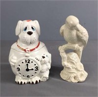 1979 Cara Creations Cookie Jar & Porcelain Parrot