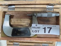 50-75mm Outside Micrometer & Case