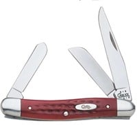NEW CASE XX KNIFE Stockman 3 Blade Red Bone Knives