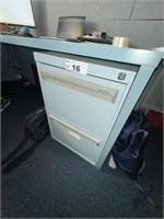 3 Steel 2 Drawer Filing Cabinets
