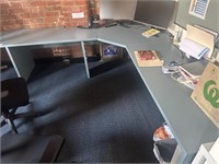 Fitted Timber U Shaped Multi Person Desk