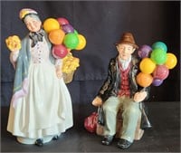 Royal Doulton Biddy Penny Farthing Balloon Man Lot