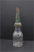 Vintage Jay R. Rhodes Arrow Oil Bottle w/ Spout