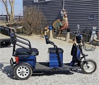 EVERBRIGHT 3 Wheeled Scooter w/bucket seat