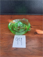VTG green glass juices *as is see photos*