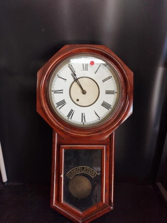 32x5x17in regulator wall clock