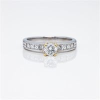 14kt White Gold Natural Diamond Engagement Ring
