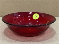 Vintage Ruby Red 5" Small Bowl