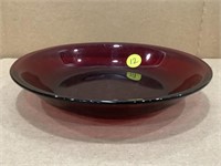 Vintage Ruby Red 7.5" Soup Bowl