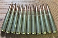 11 qty of 50 BMG Ammunition