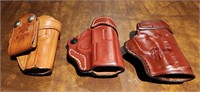 Three Belt clip gun holders