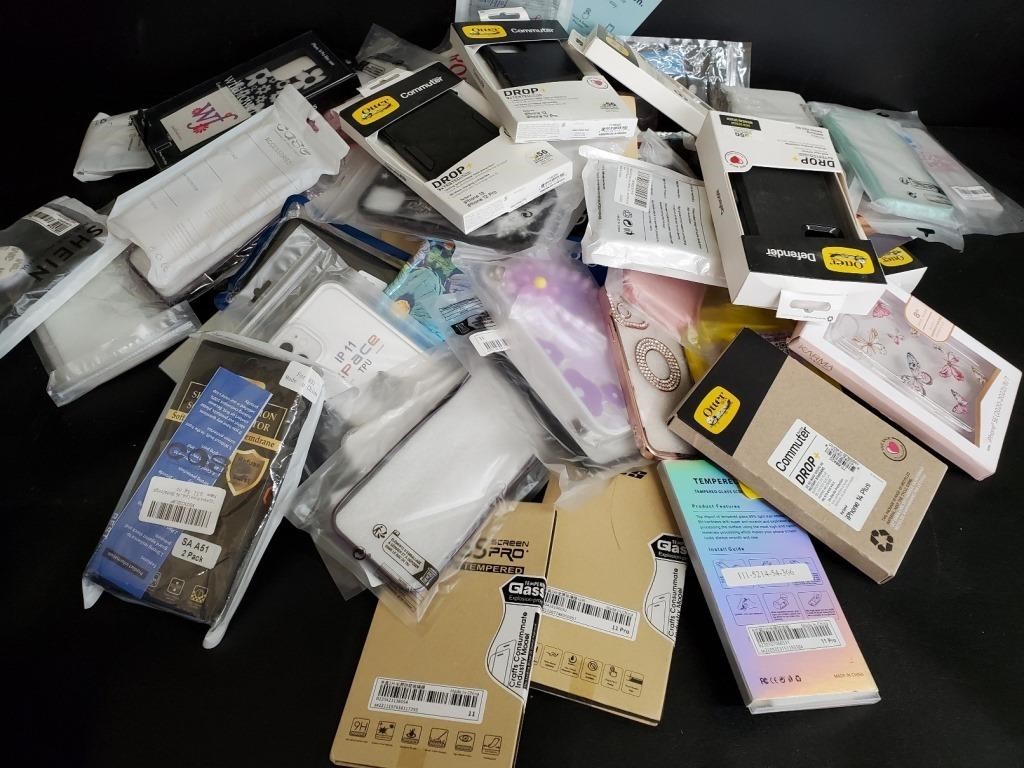 XL Lot of Phone Cases and Accessories