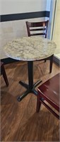 24 inch round Granite top table