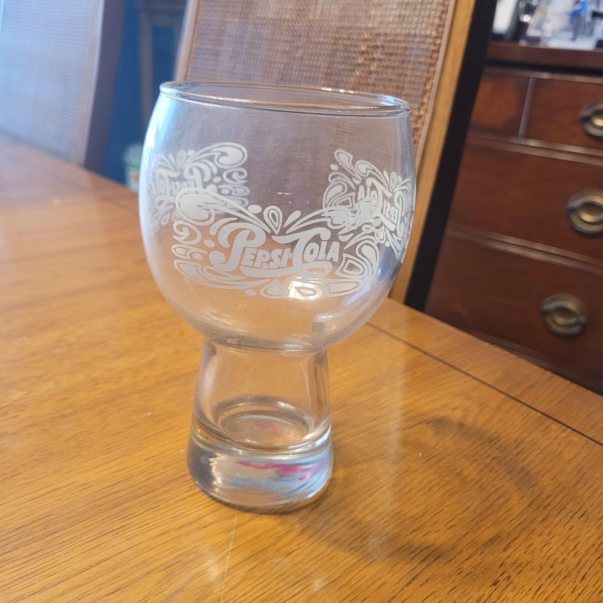 Vtg Pepsi Cola Glass