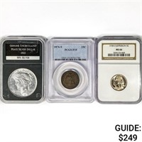 [3] US Varied Coinage NGC,PCGS  1876-1938