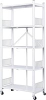 Jaq Foldable Storage Shelves Unit, 5-tier Folding