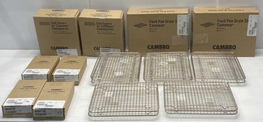 Lot of 60 Cambro Kitchenware- NEW