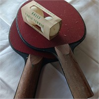 Vintage Ping Pong Paddles & Balls