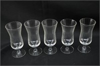 Set of 13 Clear Hurricane Glasses