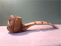 Large Carved Pipe Holder