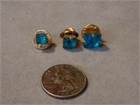Vintage Blue Topaz Pins