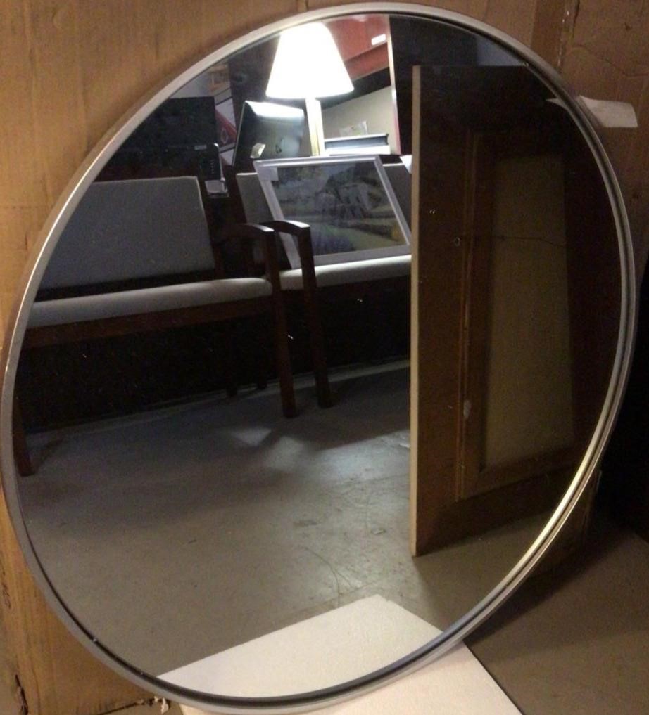 Awesome Silver Framed Round Mirror NEW