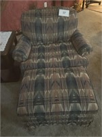 Love seat with foot stool