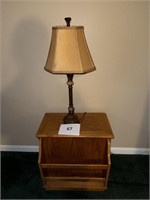 Lamp, magazine stand