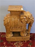 2 FOOT ELEPHANT STAND MADE WITH CERMIC