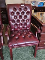 LEATHER TYPE ARM CHAIR