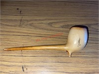10in Rare antique intact Clay Pipe  (con1)